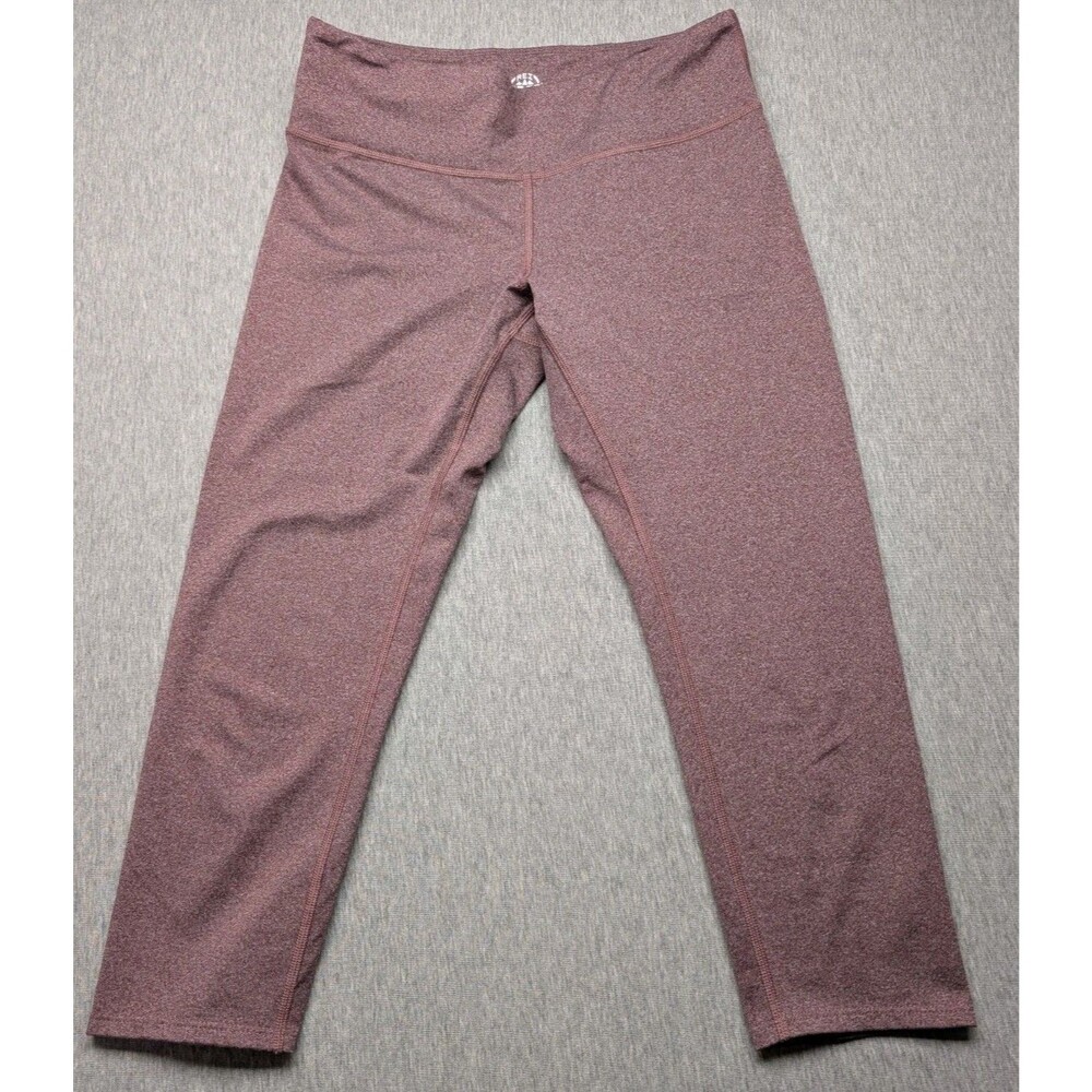 REI Co-op Legging Womens Medium Burgundy Active Yoga Capri Pants Stretch Cropped